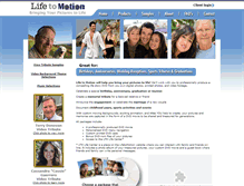 Tablet Screenshot of lifetomotion.com
